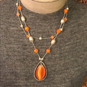 Orange necklace